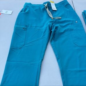 FIGS YOLA scrub pants. Style YOLA skinny. Color TEAL.